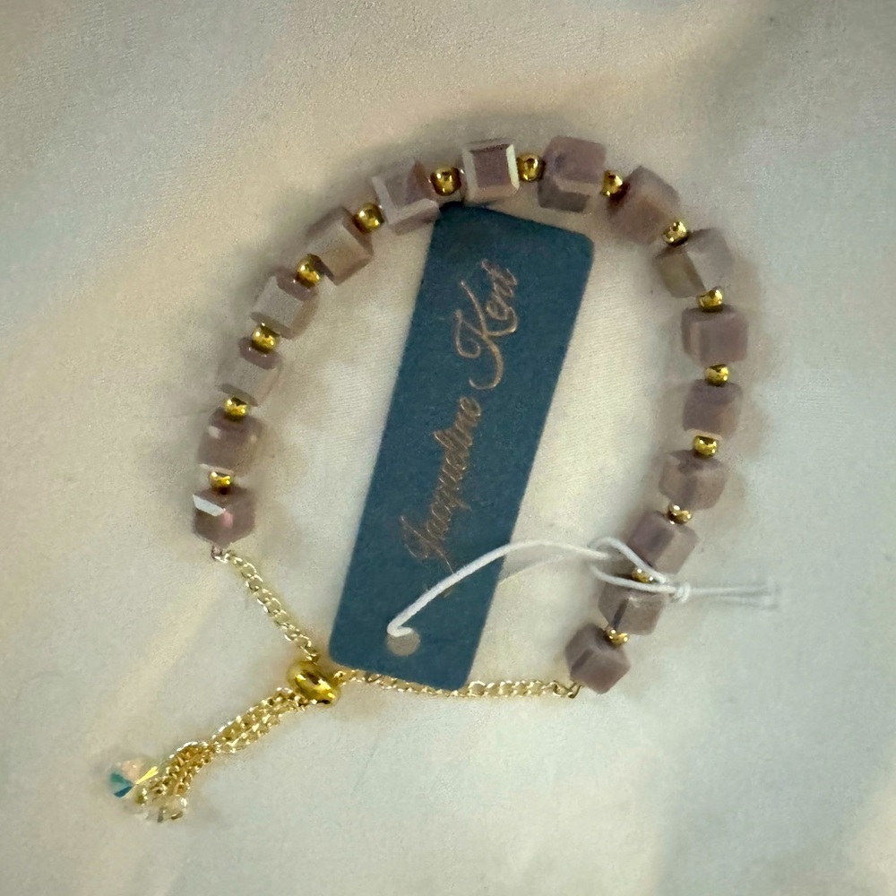 Gold and lilac Bracelet